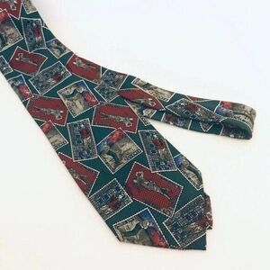 #1661 VTG FABIO FERRETTI, GOLF THEME NECKTIE 58 IN X 3.75 IN
